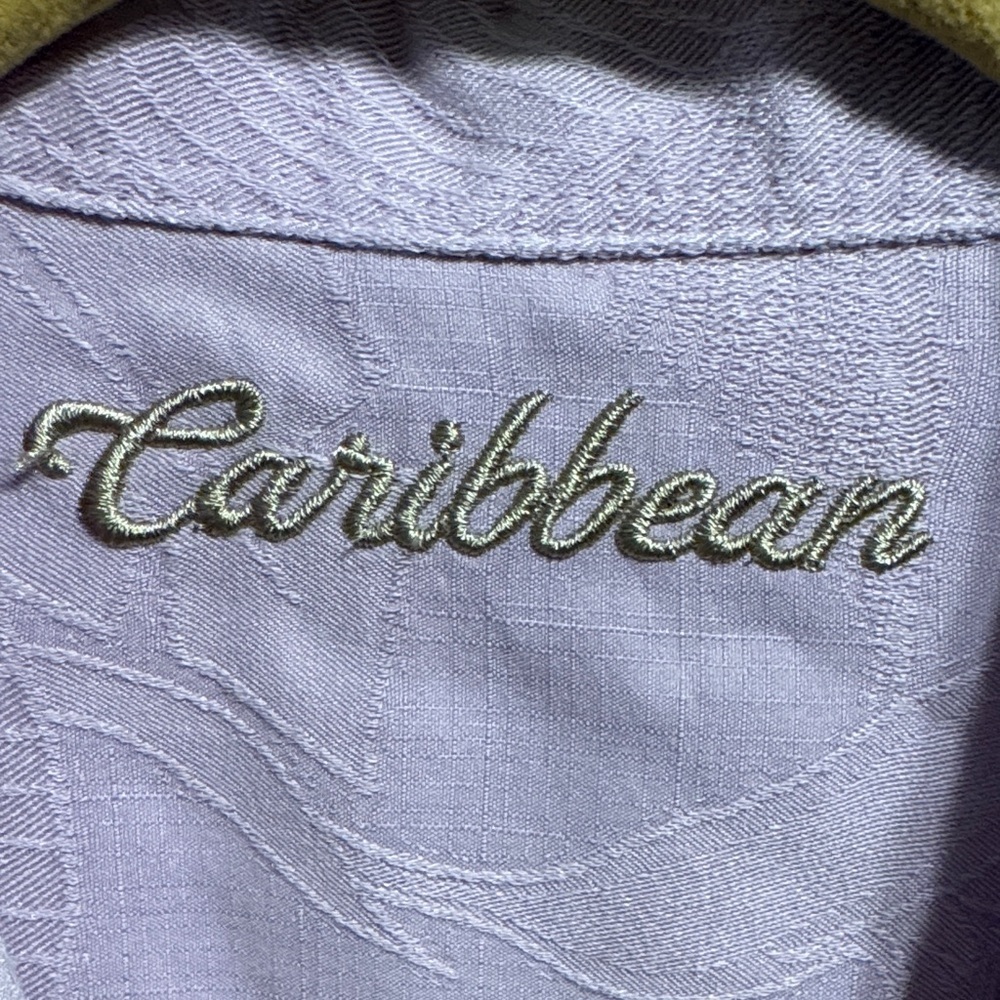 Caribbean Light Purple Men's Casual Shirt - Picture 2 of 4